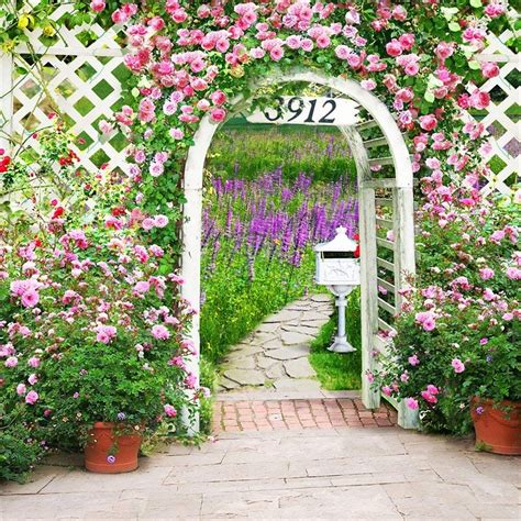 6x6ft Artistic Backdrops Photography Background Wedding Romance Garden ...