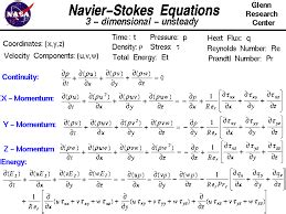 Image result for Navier-Stokes Science Problem