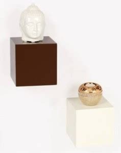 Extreme wood square wall decor Wooden Wall Shelf (Number of Shelves - 2 ...