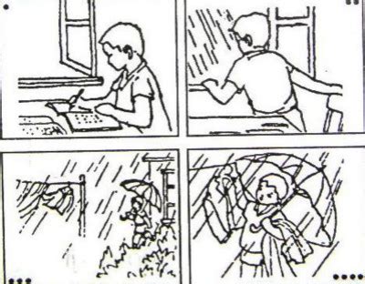 小学一年级看图作文范文：《下雨啦》_一年级作文_奥数网