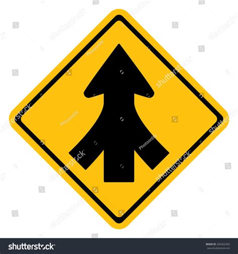 3,286 Merge traffic sign Images, Stock Photos & Vectors | Shutterstock