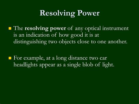 Image result for Define Resolving Power