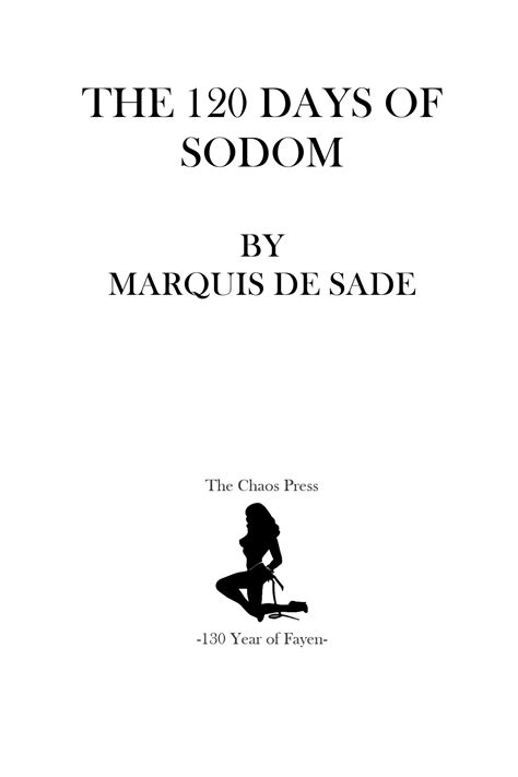120 Days of Sodom Book - 1PDF
