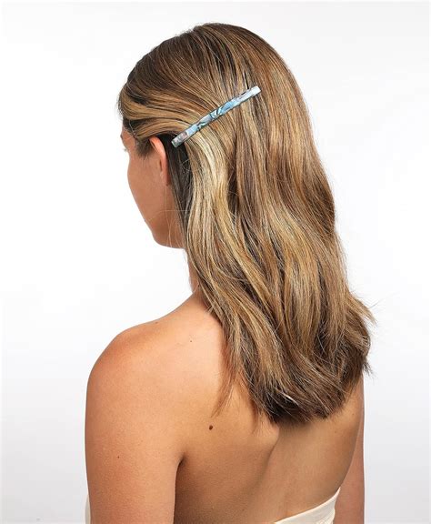 Buy France Luxe Long & Skinny Barrette, Nacro Black - Classic French ...