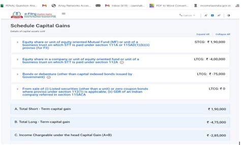 How to Report Stock Market Capital Loss in ITR 2