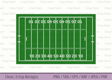 American Football Field Clipart
