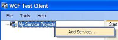 WCF Test Client 的图像结果