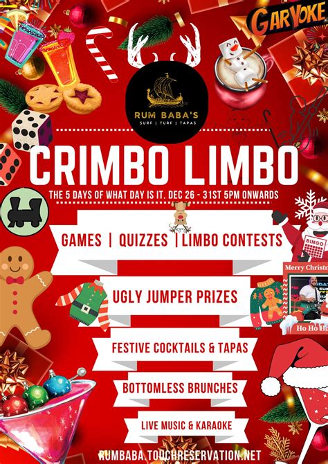 Crimbo Limbo - The 5 Days of What Day is It, 66 Parliament Street ...