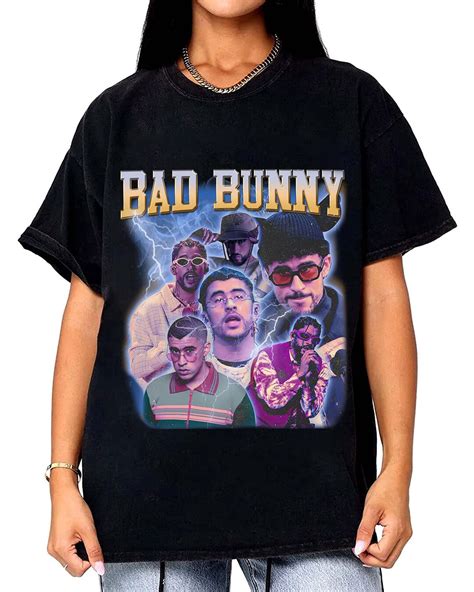 Vintage Bad Bunny Shirt Retro Bad Bunny Fan Shirt Bad Bunny - Etsy