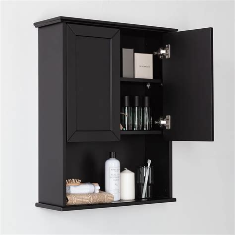 VANIRROR Black Bathroom Wall Cabinet 23x29 inch India | Ubuy