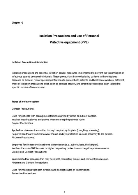 Kaagaz 20240707 163738996730 - Chapter Isolation Precautions and use of ...