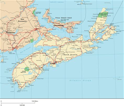 Nova Scotia Map - Detailed Map of Nova Scotia
