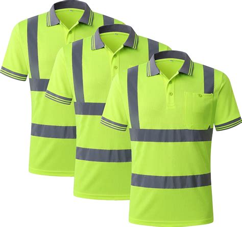 Amazon.com: JKSafety 3 Pack Hi-Vis Safety Daily Work Construction Polo ...