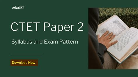 CTET Paper 2 Syllabus and Exam Pattern 2026, Download PDF
