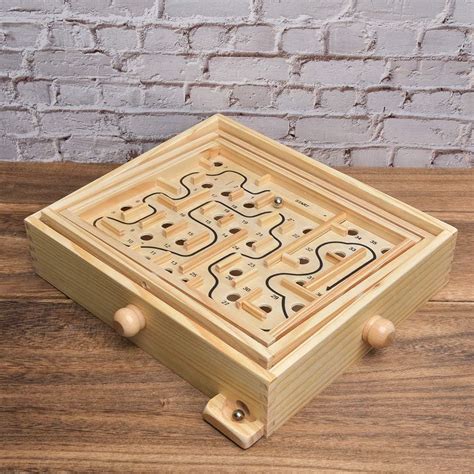 Buy Wooden Labyrinth Tilt Maze Game Dioche Games for 6 Years and Up ...
