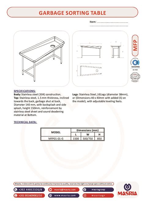 Image result for Dry Waste Sorting Table