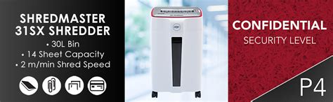 GBC Shredmaster 31SX Paper/CD/Credit Card Cross Cut High Security ...