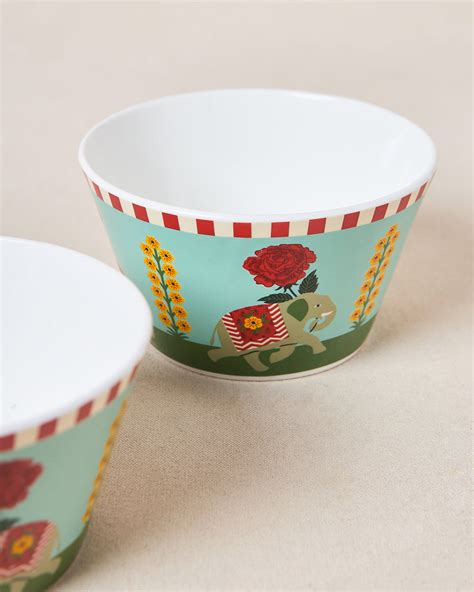 Royal Tusker Serving Bowl Gift Set - Set of 2, 520ml | Palace Memoirs