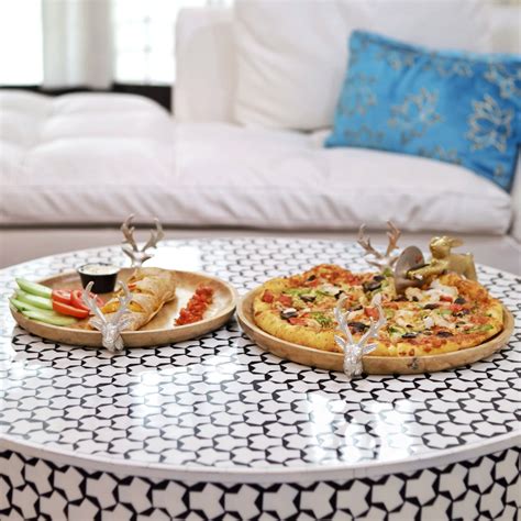 Stag Head Wooden Platter - Set of 2