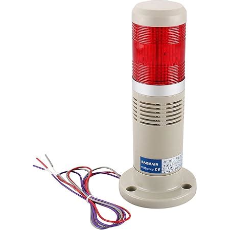 Buy Baomain Industrial Signal Light Column LED Alarm Round Tower Light ...