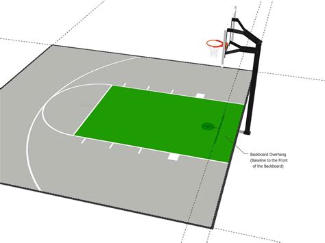 Basketball Half Court Dimensions (Drawings) | ModuTile