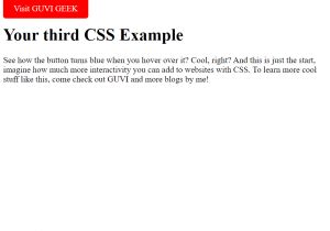 Example of Internal CSS 的图像结果
