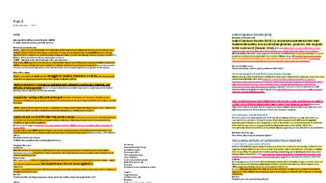 PMBD Sem 5 Unit 3: ADHD and Autism Spectrum Disorder Overview - Studocu