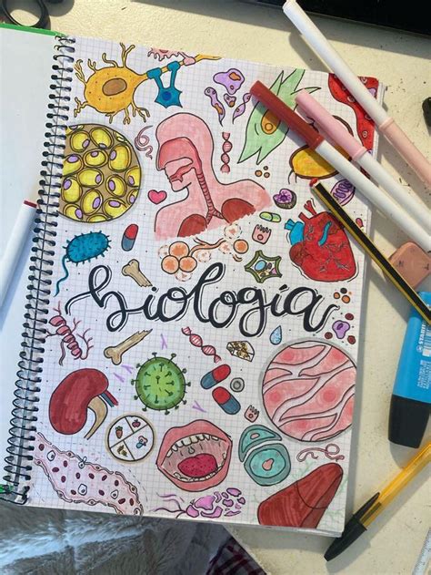 Biology Notebook Cover Page 的图像结果