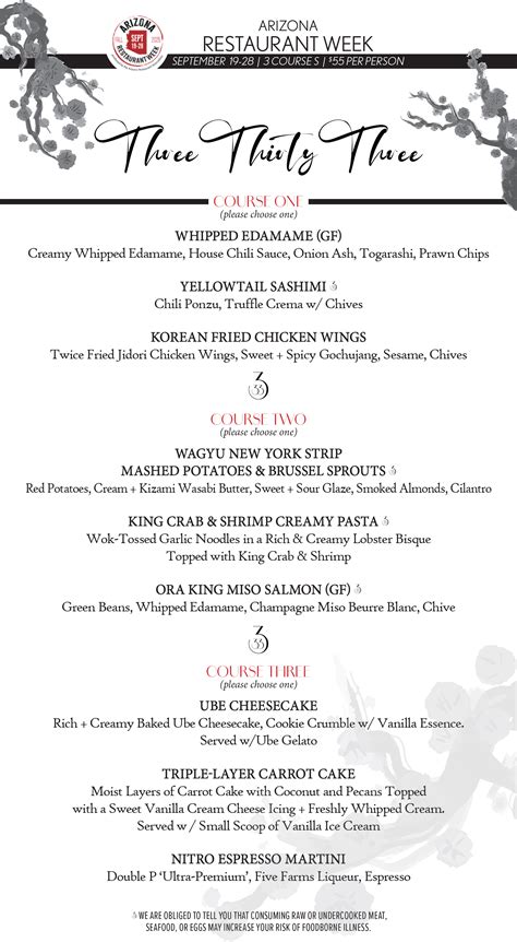 Three Thirty Three – Arizona Restaurant Week