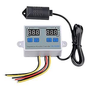 Dual Digital Temperature Humidity Controller Home Fridge Thermostat ...