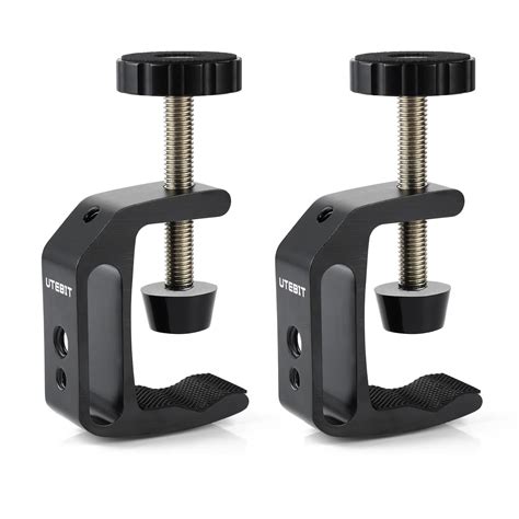 UTEBIT Universal C-Clamp for Desktop Mount Holder, 3.7"-5.7" C-Clamp ...
