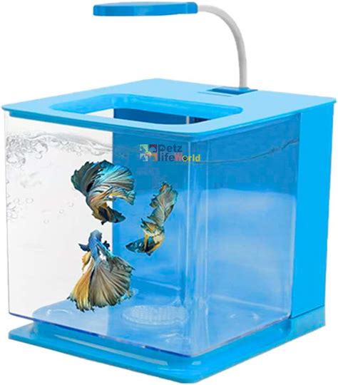 VAYINATO® BL-06 Compact Acrylic Fish Aquarium Tank with Internal Back ...