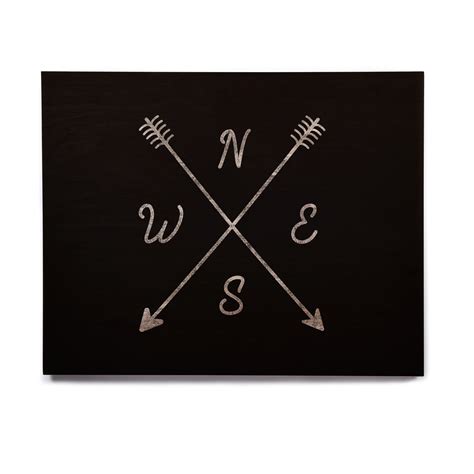 Buy KESS InHouse Draper "Cardinal Direction B" Black Vintage Birchwood ...