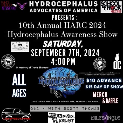 10th Annual HARC 2024 Hydrocephalus Awareness Month show, Open Chord ...