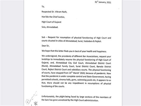 rajkot, ahmedabad, baroda, surat bar associatons request to chief ...