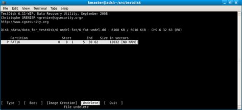 Image result for Undelete File Using TestDisk Windows