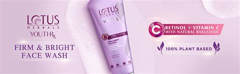 Lotus Herbals YouthRx Firm & Bright Face Wash | Bakuchiol Retinol ...