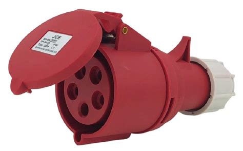 Jce 32amp 5 Pin Red Trailing Socket Connector 415v Ip44 | Desertcart INDIA
