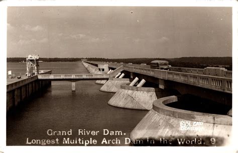 Postcard RPPC Grand River Dam Pensacola Dam Oklahoma 1950’s c1951 B3 | eBay
