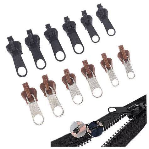 HYOIIO Fix Zip Puller - 12Pcs Zip Slider Repair Instant Kit Instant ...