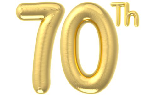 70 Party decoration gold balloon 34625378 PNG
