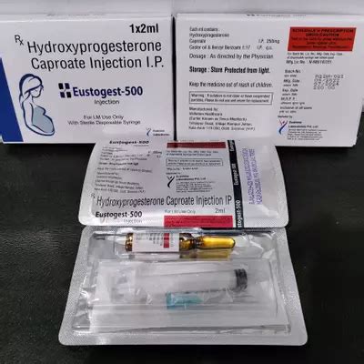 Hydroxyprogesterone 500mg Injection