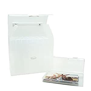 GIIYAA Photo Storage Boxes Craft Organizer Set, Large Box with 8 ...