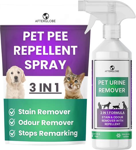 Afterglobe 3 in 1 Pet Urine Repellent, Enzyme Stain & Odour Remover ...