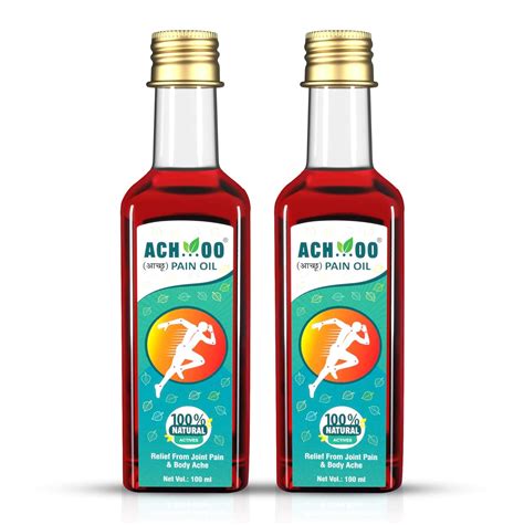 ACHOO Pain Relief Herbal Oil For Joint Pain, Muscle Ache and Body Pain ...