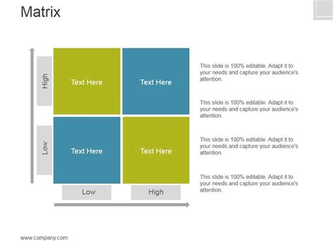 Image result for Matrix Presentation Example