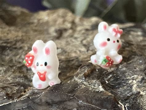Brat Bunny Studs Hypoallergenic Earrings - Brat Earrings