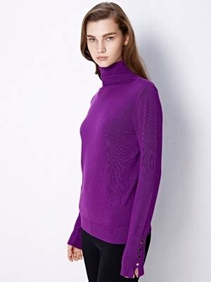 Purple Turtle Neck Sweater