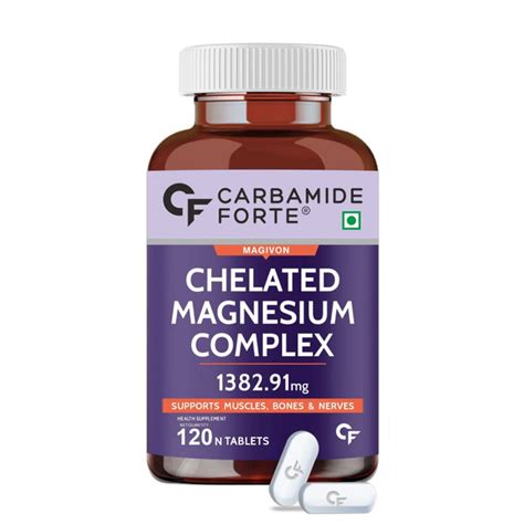 Carbamide Forte Chelated Magnesium Glycinate Citrate Supplement ...
