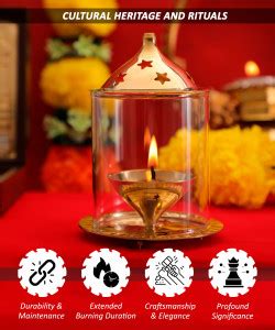 T-KA108 Brass Akhand Diya | Akhand Deepak/Dia | Akhand Jyot Brass Table ...